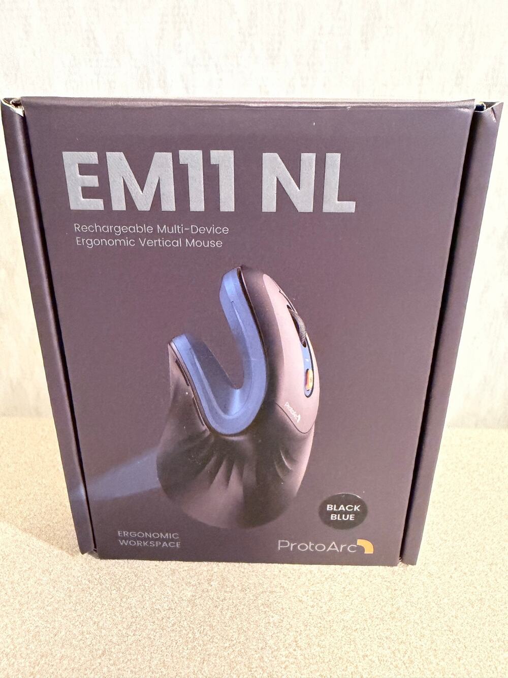 ProtoArc EM11 NL Ergonomic Vertical Mouse Wireless Bluetooth Rechargeable New